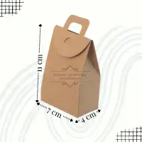 11x7x4 Kraft Çerez Kutusu [10 Adet] - Görsel 2