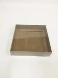 15x15x3 Kraft Altı Kartonlu Asetat Kutu - Görsel 2