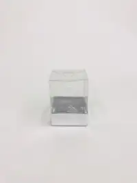 5x5x5 Gümüş Altı Kartonlu Asetat Kutu - Görsel 1