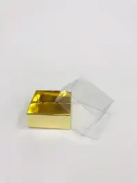 5x5x3 Altın Altı Kartonlu Asetat Kutu - Görsel 1