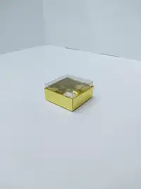 5x5x3 Altın Altı Kartonlu Asetat Kutu - Görsel 3