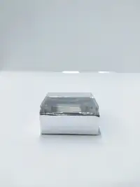 5x5x3 Gümüş Altı Kartonlu Asetat Kutu - Görsel 2