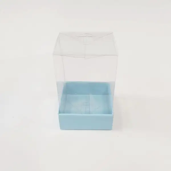 5x5x8 Mavi Altı Kartonlu Asetat Kutu