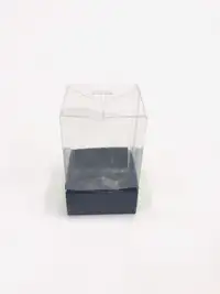 5x5x12 siyah Altı Kartonlu Asetat Kutu - Görsel 1