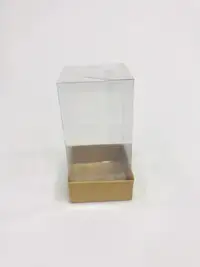 5x5x12 kraft Altı Kartonlu Asetat Kutu - Görsel 1