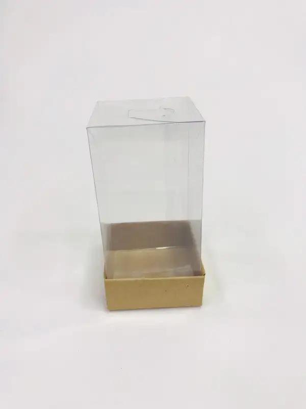5x5x12 kraft Altı Kartonlu Asetat Kutu