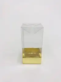 5x5x12 Altın Altı Kartonlu Asetat Kutu - Görsel 1