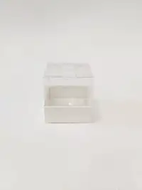 6x6x6 Beyaz Altı Kartonlu Asetat Kutu - Görsel 1