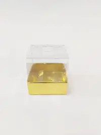 6x6x6 Altın Altı Kartonlu Asetat Kutu - Görsel 1