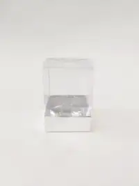 6x6x8 Gümüş Altı Kartonlu Asetat Kutu - Görsel 1