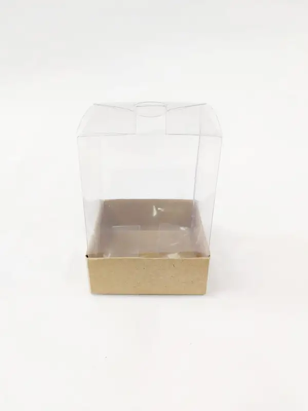 6x6x10 Kraft Altı Kartonlu Asetat Altı Kartonlu Asetat Kutu