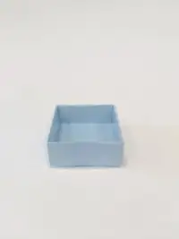 6x6x3 mavi Altı Kartonlu Asetat Kutu - Görsel 1