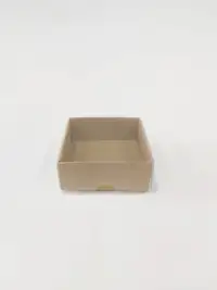 6x6x3 kraft Altı Kartonlu Asetat Kutu - Görsel 1