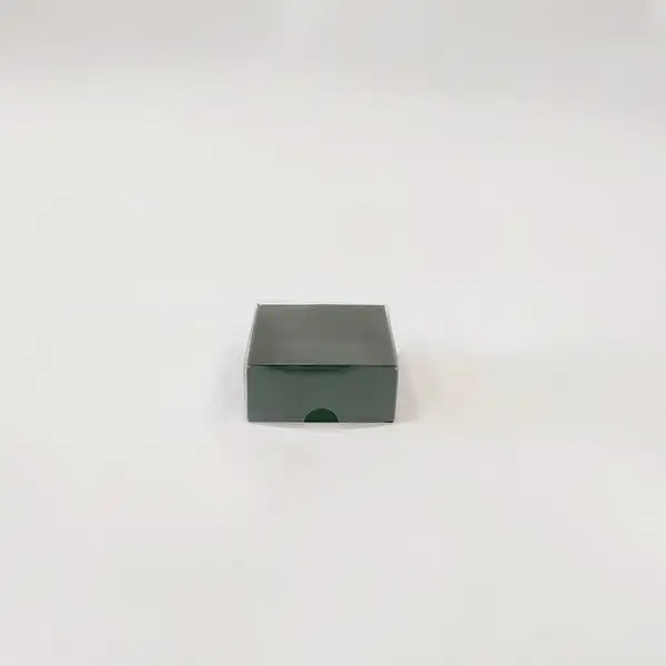 7x7x3 Yeşil Altı Kartonlu Asetat Kutu