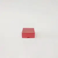 7x7x3 Kırmızı Altı Kartonlu Asetat Kutu - Görsel 1