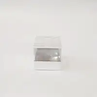 7x7x7 Gümüş Altı Kartonlu Asetat Kutu - Görsel 1