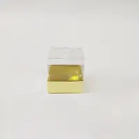 7x7x7 Altın Altı Kartonlu Asetat Kutu - Görsel 1