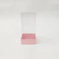 7x7x16 Pembe Altı Kartonlu Asetat Kutu - Görsel 1