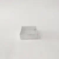 8x8x3 Mermer Desenli Altı Kartonlu Asetat Kutu - Görsel 1