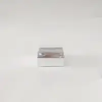 8x8x4 Gümüş Altı Kartonlu Asetat Kutu - Görsel 1