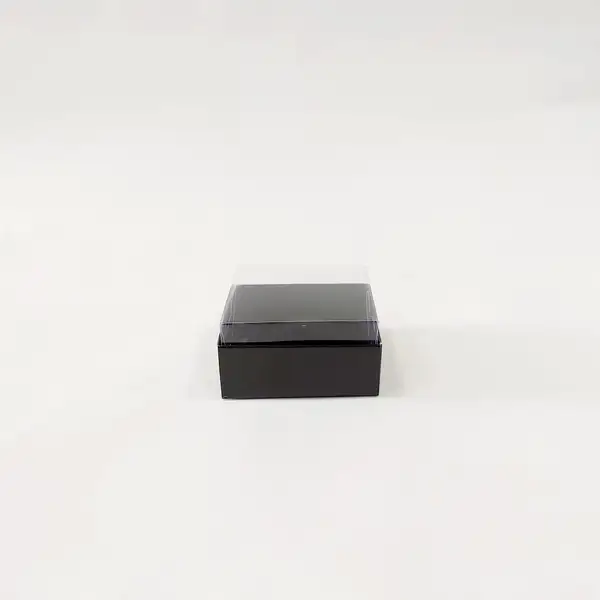8x8x4 Siyah Altı Kartonlu Asetat Kutu