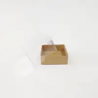 8x8x5 Kraft Altı Kartonlu Asetat Kutu - Görsel 1