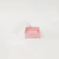 8x8x5 Pembe Altı Kartonlu Asetat Kutu - Görsel 1