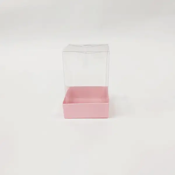 8x8x11 Pembe Altı Kartonlu Asetat Kutu