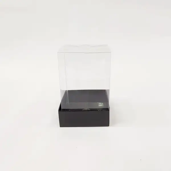 8x8x11 Siyah Altı Kartonlu Asetat Kutu