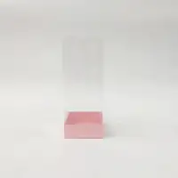 8x8x20 Pembe Altı Kartonlu Asetat Kutu - Görsel 1