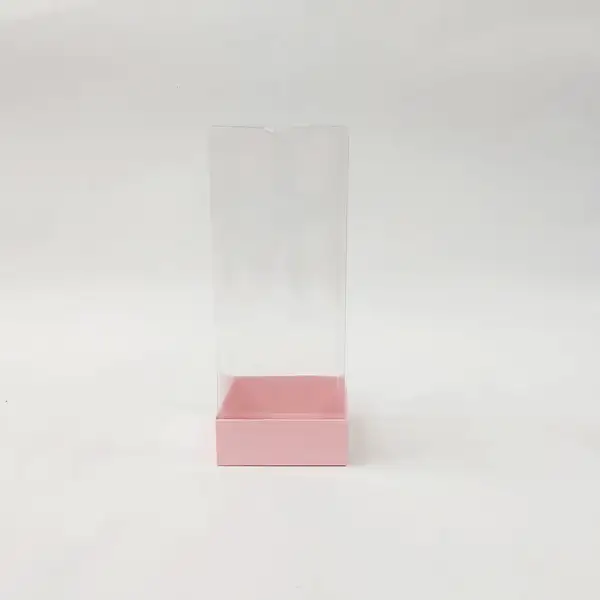8x8x20 Pembe Altı Kartonlu Asetat Kutu