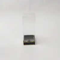 8x8x20 Altın Yaldızlı Beyaz Altı Kartonlu Asetat Kutu - Görsel 1