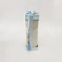 8x8x25 Altın Yaldızlı Mavi Kutu - Görsel 2