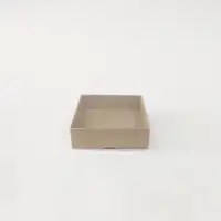 9x9x3 Kraft Altı Kartonlu Asetat Kutu - Görsel 1