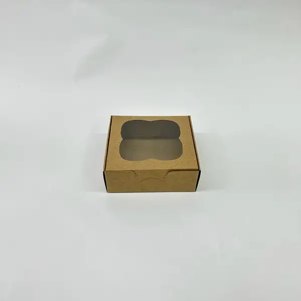 9x9x3 Pencereli  Kraft Kutu