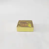 9x9x3 Altın Altı Kartonlu Asetat Kutu - Görsel 1