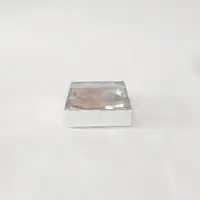 9x9x3 Gümüş Altı Kartonlu Asetat Kutu - Görsel 1