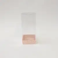 9x9x20 Pembe Altı Kartonlu Asetat Kutu - Görsel 1