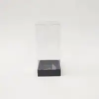 9x9x20 Siyah Altı Kartonlu Asetat Kutu - Görsel 1