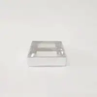 10x10x3 Gümüş Altı Kartonlu Asetat Kutu - Görsel 1