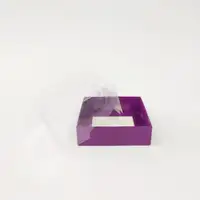 10x10x5 Mor Altı Kartonlu Asetat Kutu - Görsel 1