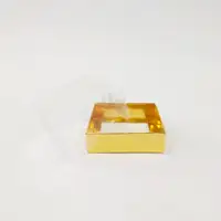 10x10x5 Altın Altı Kartonlu Asetat Kutu - Görsel 1