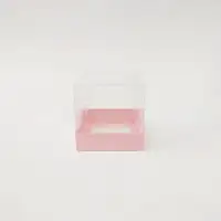 10x10x10 Pembe Altı Kartonlu Asetat Kutu - Görsel 1