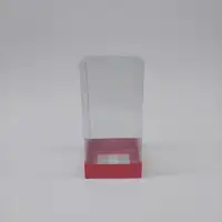 10x10x20 Kırmızı Altı Kartonlu Asetat Kutu - Görsel 1