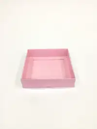 12x12x3  Pembe  Altı Kartonlu Asetat Kutu - Görsel 2