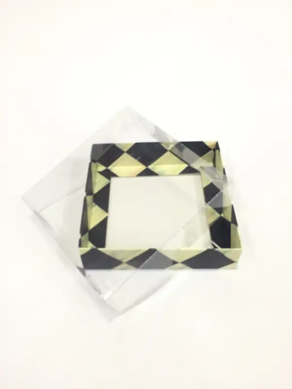 12x12x3 Dama Altı Kartonlu Asetat Kutu