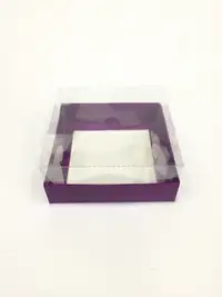 12x12x5 Mor Altı Kartonlu Asetat Kutu - Görsel 1