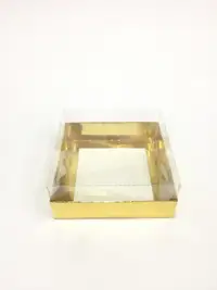 12x12x5 Altın Altı Kartonlu Asetat Kutu - Görsel 1