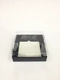 12x12x5 Siyah Altı Kartonlu Asetat Kutu - Görsel 1