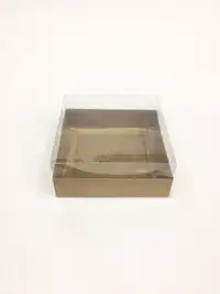 12x12x5 Kraft Altı Kartonlu Asetat Kutu - Görsel 1